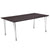 Georgetown Collection Wood Grain Finish Coffee Table with Metal Legs