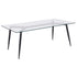 Chestnut Hill Collection Coffee Table with Sleek Matte Metal Legs