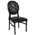 HERCULES Series 900 lb. Capacity King Louis Chair with Tufted Back and Vinyl Seat