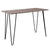 Oak Park Collection Wood Grain Finish Console Table with Metal Legs