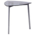 Brighton Collection Triangular Side Table with Metal Legs