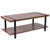 Beacon Hill Wood Grain Finish Coffee Table with Metal Legs