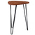 Charlestown Collection Wood Grain Finish End Table with Metal Legs