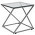 Park Avenue Collection End Table with Contemporary Steel Design