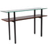 West End Collection Console Table with Shelf