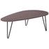 Westminster Wood Grain Finish Coffee Table with Metal Legs