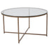 Greenwich Collection Coffee Table with Metal Frame