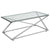 Park Avenue Collection Coffee Table with Contemporary Steel Design