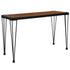 Baldwin Collection Wood Grain Finish Console Table with Metal Legs
