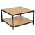 Holmby Collection Wood Grain Finish Coffee Table with Metal Legs
