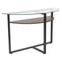 Princeton Collection Console Table with Wood Finish and Metal Legs