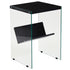 Highwood Collection End Table with Shelves and Glass Frame