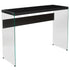 Highwood Collection Console Table with Shelves and Glass Frame