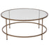 Astoria Collection Glass Coffee Table