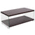 Wynwood Collection Coffee Table with Glass Frame and Shelves