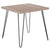 Union Square Collection Wood Grain Finish End Table with Metal Legs