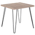 Union Square Collection Wood Grain Finish End Table with Metal Legs