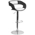 Bentwood Two Tone Vinyl Adjustable Height Barstool