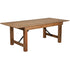 HERCULES Series 7' x 40"" Solid Pine Folding Farm Table