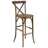 HERCULES Series Wood Cross Back Barstool