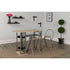 Grammercy 3 Piece Bistro Set with Wine Rack and Folding Chairs