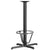 22'' x 30'' Restaurant Table X-Base with 3'' Dia. Bar Height Column and Foot Ring