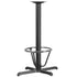 22'' x 30'' Restaurant Table X-Base with 3'' Dia. Bar Height Column and Foot Ring