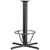 33'' x 33'' Restaurant Table X-Base with 4'' Dia. Bar Height Column and Foot Ring