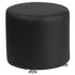 HERCULES Alon Series Leather 18'' Round Ottoman