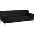 HERCULES Definity Series Contemporary Leather Sofa with Stainless Steel Frame